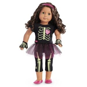 RARE Retired American Girl Truly Me Skeleton Costume